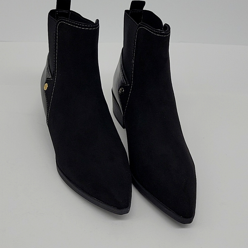 New w/ Tags Liz Claiborne Black Barrington Ankle Booties Pointed Toe Size 9M